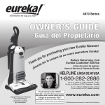 Eureka 4870 Vacuum Cleaner User Manual