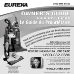 Eureka 2950-2996 Series Vacuum Cleaner User Manual