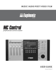 Euphonix MC Control Music Mixer User Manual