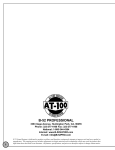 ETI Sound Systems, INC AT-100 Stereo Amplifier User Manual