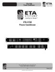 ETA Systems ETA-C15D Power Supply User Manual