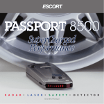 Escort Passport 8500 Radar Detector User Manual
