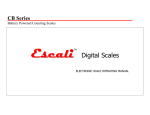 Escali E15CB Scale User Manual