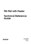 Epson TM-P60 Label Maker User Manual