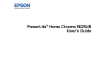 Epson 5025UB Home Theater System User Manual