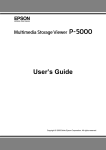Epson 5000 Digital Camera User Manual