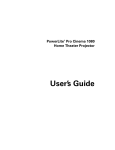 Epson 1080 Projector User Manual