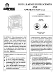 Empire Comfort Systems CIBV-30-2 Indoor Fireplace User Manual