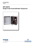 Emerson SPS 4001B Recording Equipment User Manual