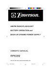 Emerson RP6289 Stereo System User Manual
