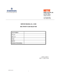 Emerson Process Management I-0320 Oxygen Equipment User Manual
