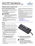 Emerson NET 1080T Surge Protector User Manual