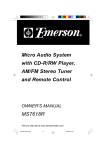 Emerson MS7618R CD Player User Manual