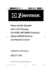 Emerson MS3111M Stereo System User Manual