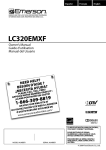 Emerson LC320EMXF Flat Panel Television User Manual