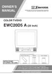 Emerson EWC1901 TV VCR Combo User Manual