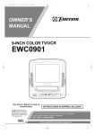 Emerson EWC0901 TV VCR Combo User Manual