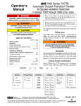 Emerson 7ACTB Switch User Manual