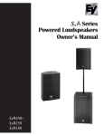 Electro-Voice SxA100+ Car Speaker User Manual