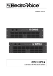 Electro-Voice CPS 3 Automobile Alarm User Manual