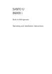 Electrolux 86000 i Refrigerator User Manual