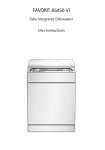 Electrolux 85050 VI Dishwasher User Manual