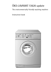 Electrolux 72620 Washer User Manual
