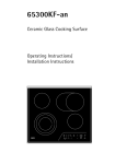 Electrolux 65300KF-an Cooktop User Manual