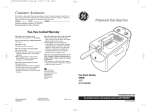 Electrolux 62825 Washer User Manual