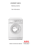 Electrolux 50815 Washer/Dryer User Manual