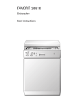 Electrolux 50610 Dishwasher User Manual