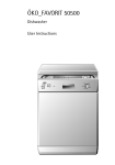 Electrolux 50500 Dishwasher User Manual