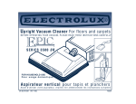 Electrolux 3500 SR Series Vacuum Cleaner User Manual