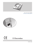Electrolux 241721800 Refrigerator User Manual