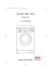 Electrolux 12830 Washer/Dryer User Manual