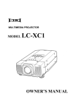 Eiki LC-XC1 CRT Television User Manual