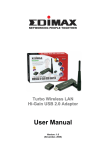 Edimax Technology Adaptor Network Card User Manual