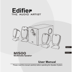 Edifier Enterprises Canada M1500 Speaker System User Manual