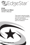 EdgeStar IP200 Ice Maker User Manual