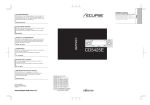 Eclipse - Fujitsu Ten CD5425E Car Stereo System User Manual