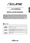 Eclipse - Fujitsu Ten AVN8826 GPS Receiver User Manual