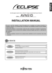 Eclipse - Fujitsu Ten avn51D GPS Receiver User Manual