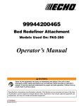 Echo 99944200465 Trimmer User Manual
