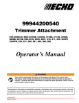 Echo 210SB Trimmer User Manual