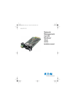 Eaton Electrical -66103 Network Card User Manual