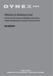Dynex DX-BGDTC Network Card User Manual