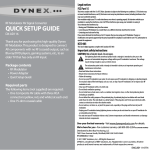 Dynex DX-AD116 Stereo System User Manual