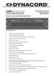 Dynacord DPA 4245 Stereo Amplifier User Manual