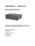 Dukane 8412 Projector User Manual