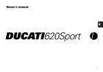 Ducati DUCATI620Sport Motorcycle User Manual